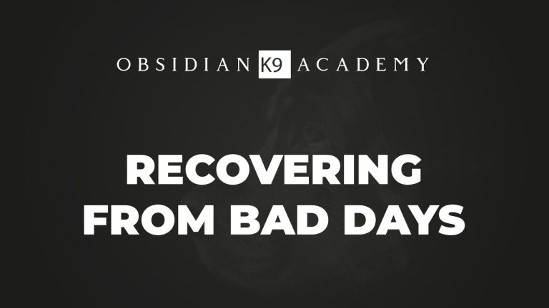 Recovering From Bad Days